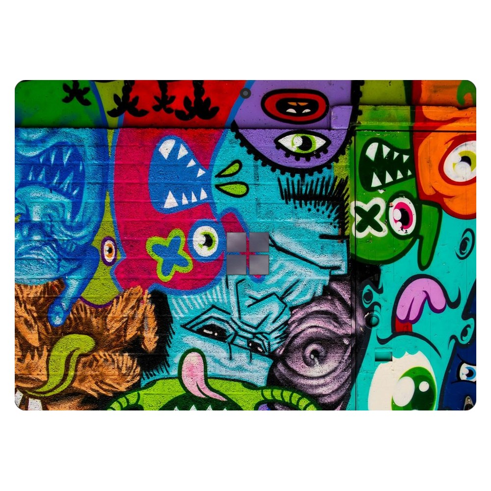Microsoft Surface Pro 8 laptop skin - Neon Doodles