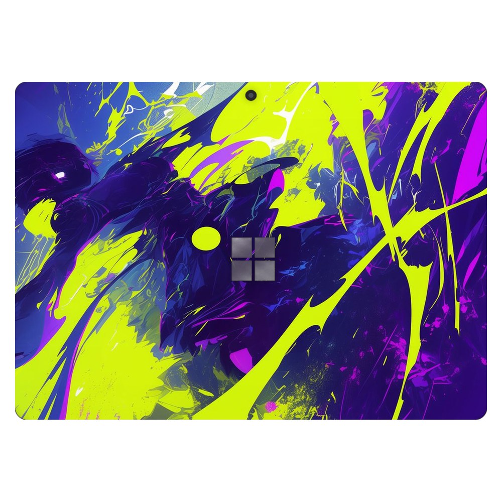Microsoft Surface Pro 7 (Model 1866) laptop skin - Neon Paint Explosion