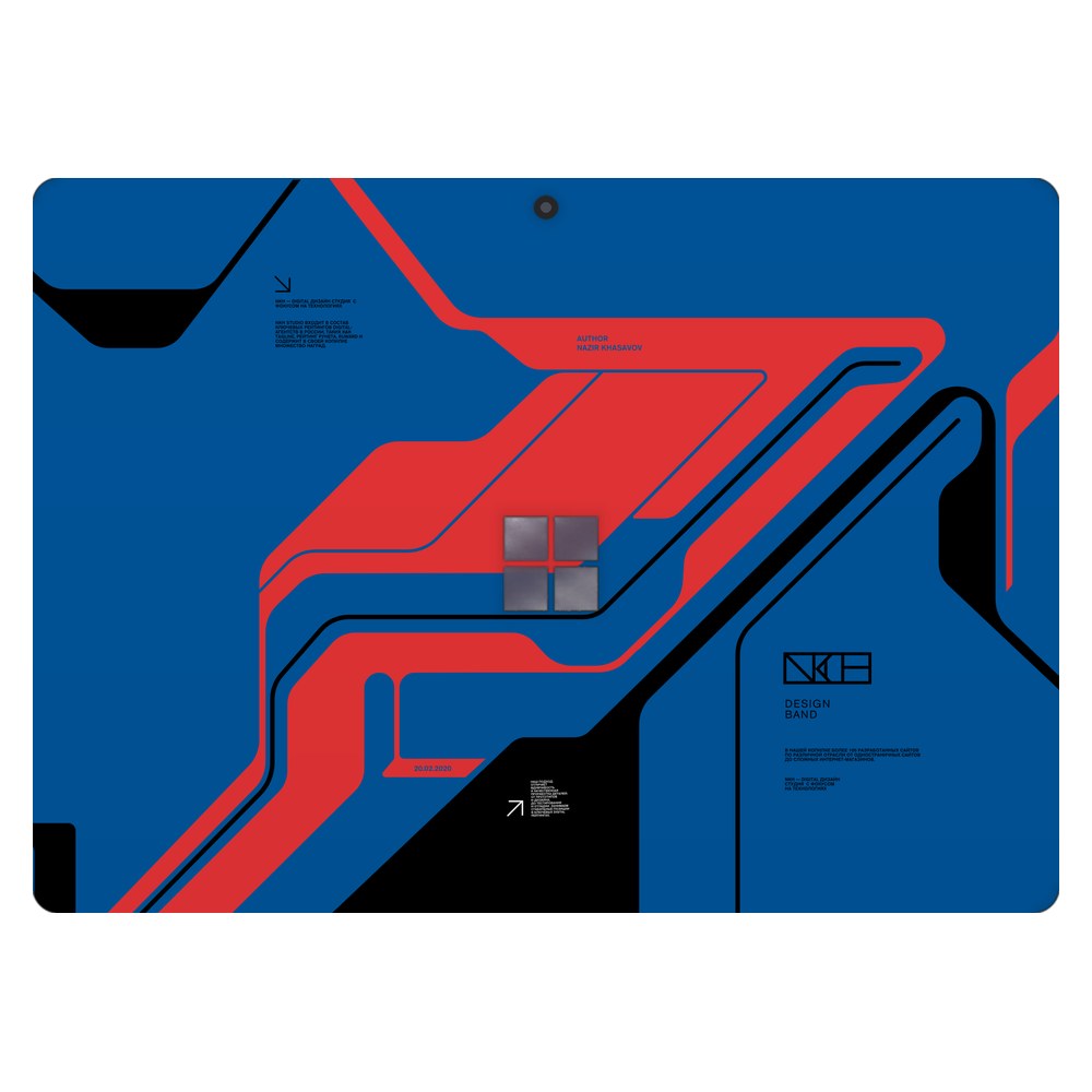 Microsoft Surface Pro 7 (Model 1866) laptop skin - Prime Blue