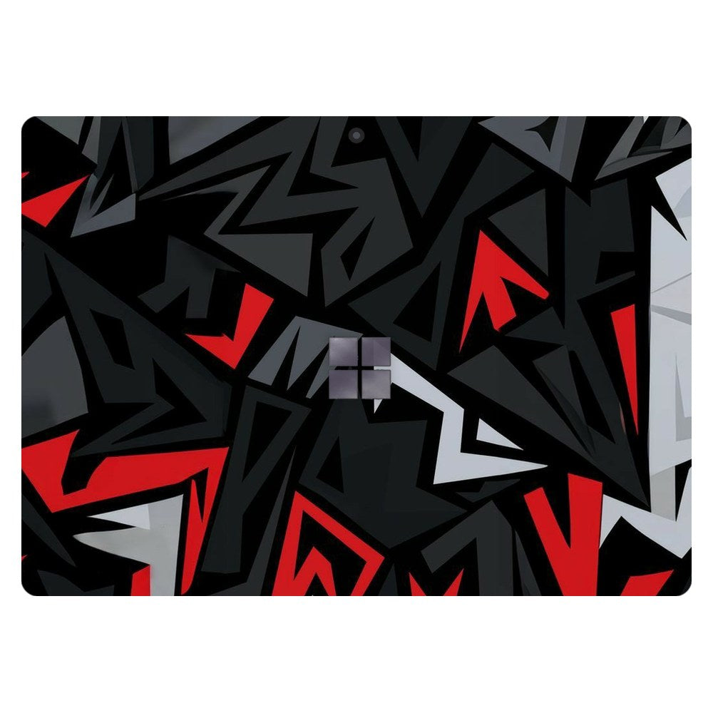 Microsoft Surface Pro 7 (Model 1866) laptop skin - Red Graffiti