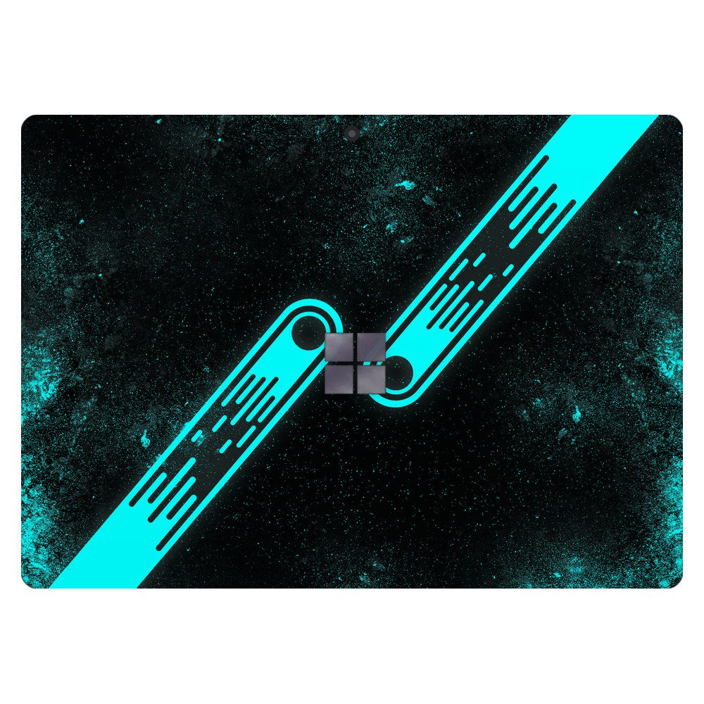 Microsoft Surface Pro 6 (Model 1796) laptop skin - Teal Tech