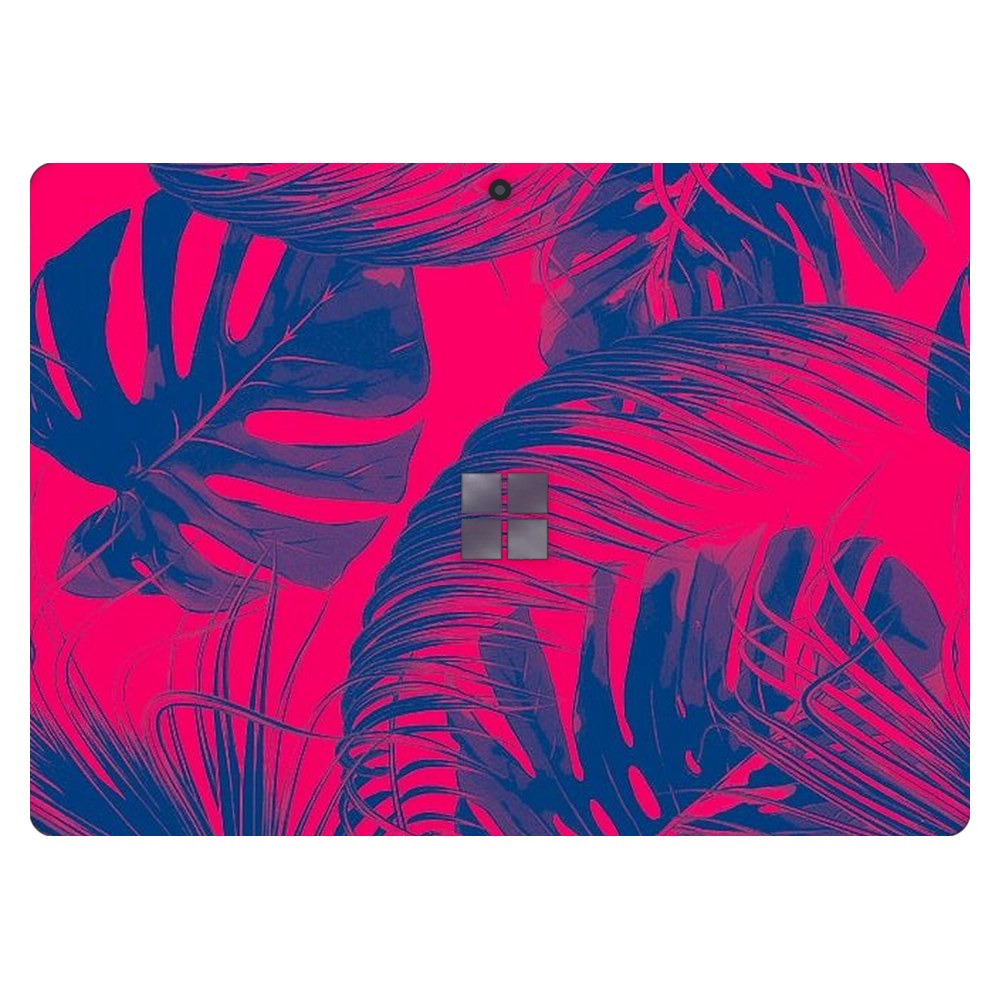 Microsoft Surface Pro 8 laptop skin - Vibrant Neon Pink Foliage