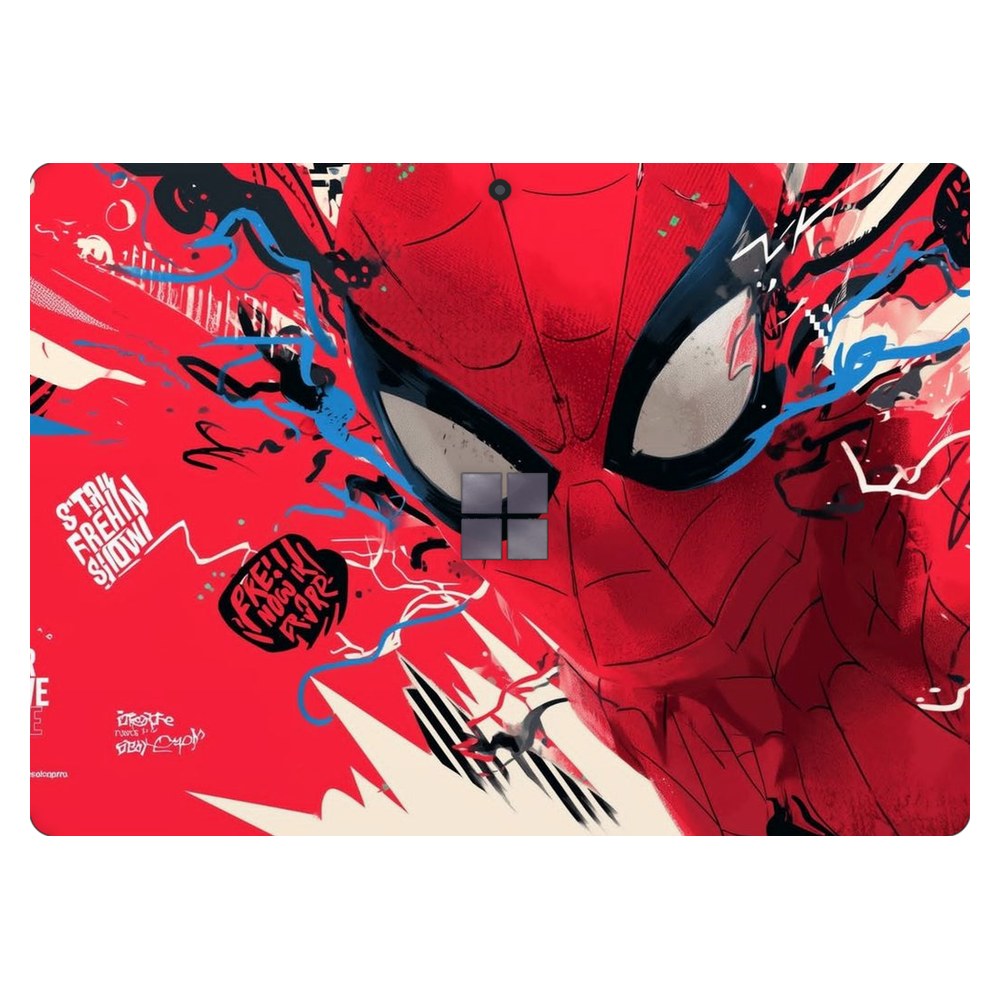 Microsoft Surface Pro 6 (Model 1796) laptop skin - Web Slinger Graffiti
