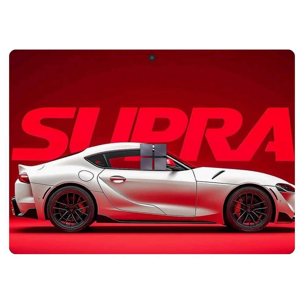 Microsoft Surface Pro X laptop skin - White Supra Studio Shot