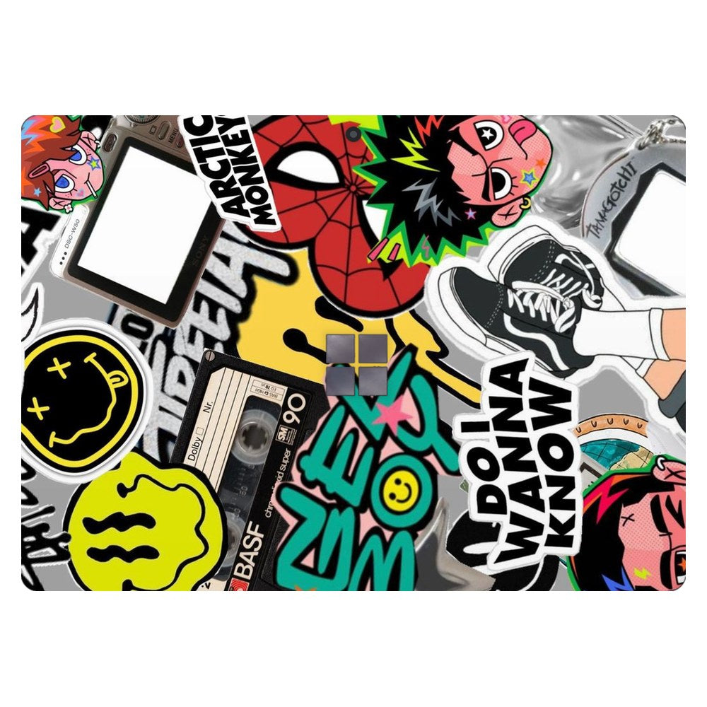Microsoft Surface Pro 8 laptop skin - Y2K Nostalgia