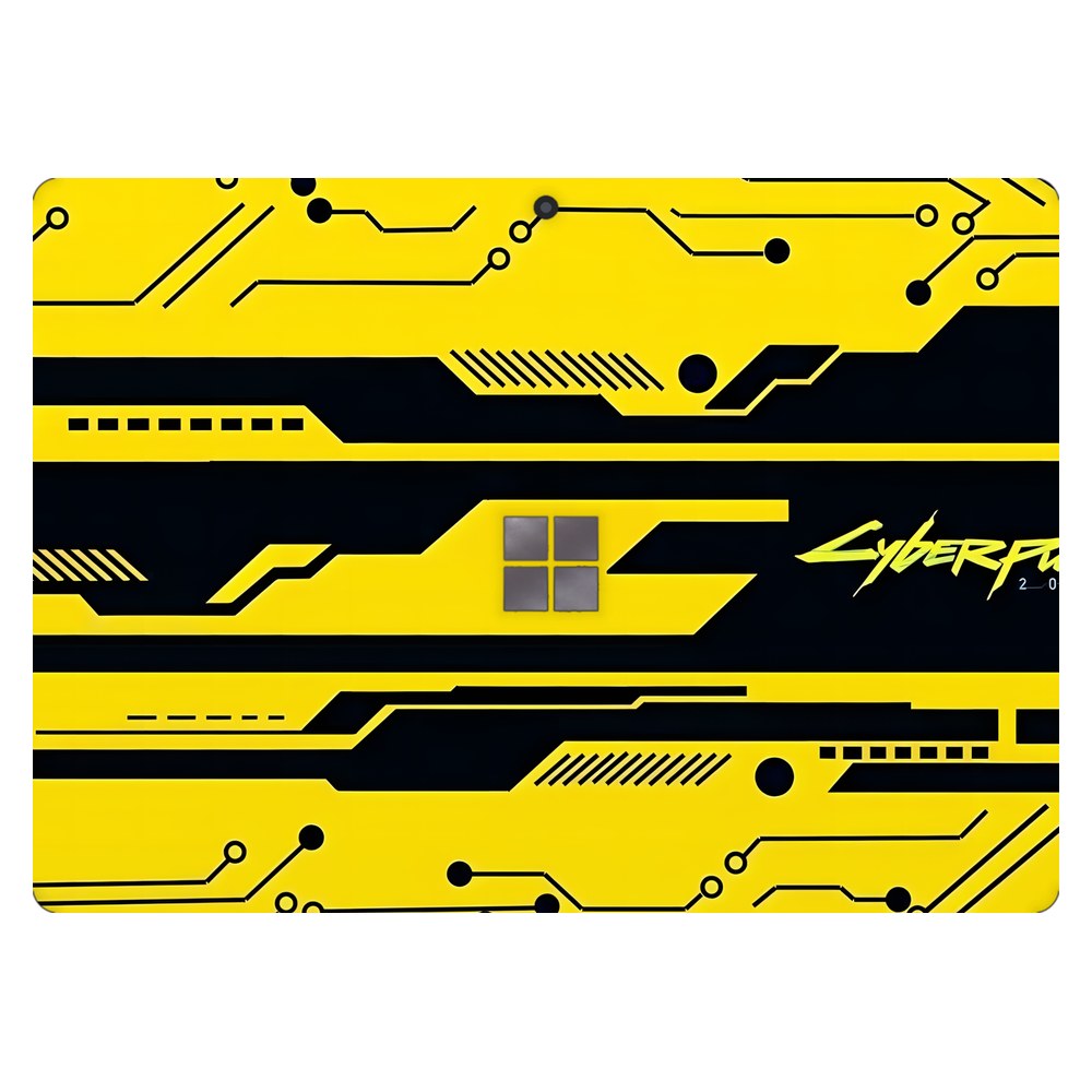 Microsoft Surface Pro X laptop skin - Yellow Circuit