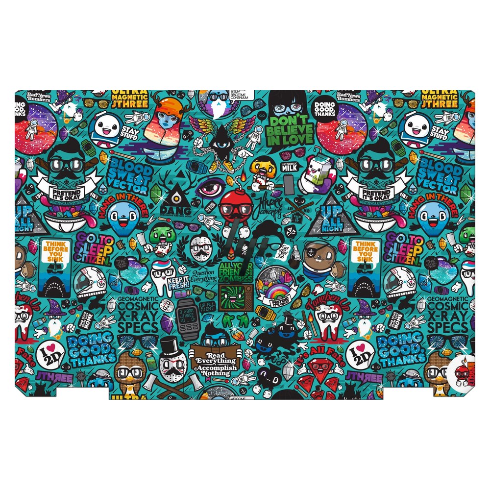 Hp Spectre x360 13T-AW200 laptop skin - Blue Sketch