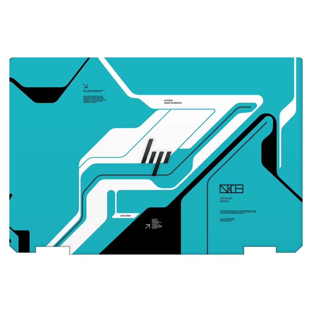 Hp Spectre x360 13T-AW200 laptop skin - Cyber Blue