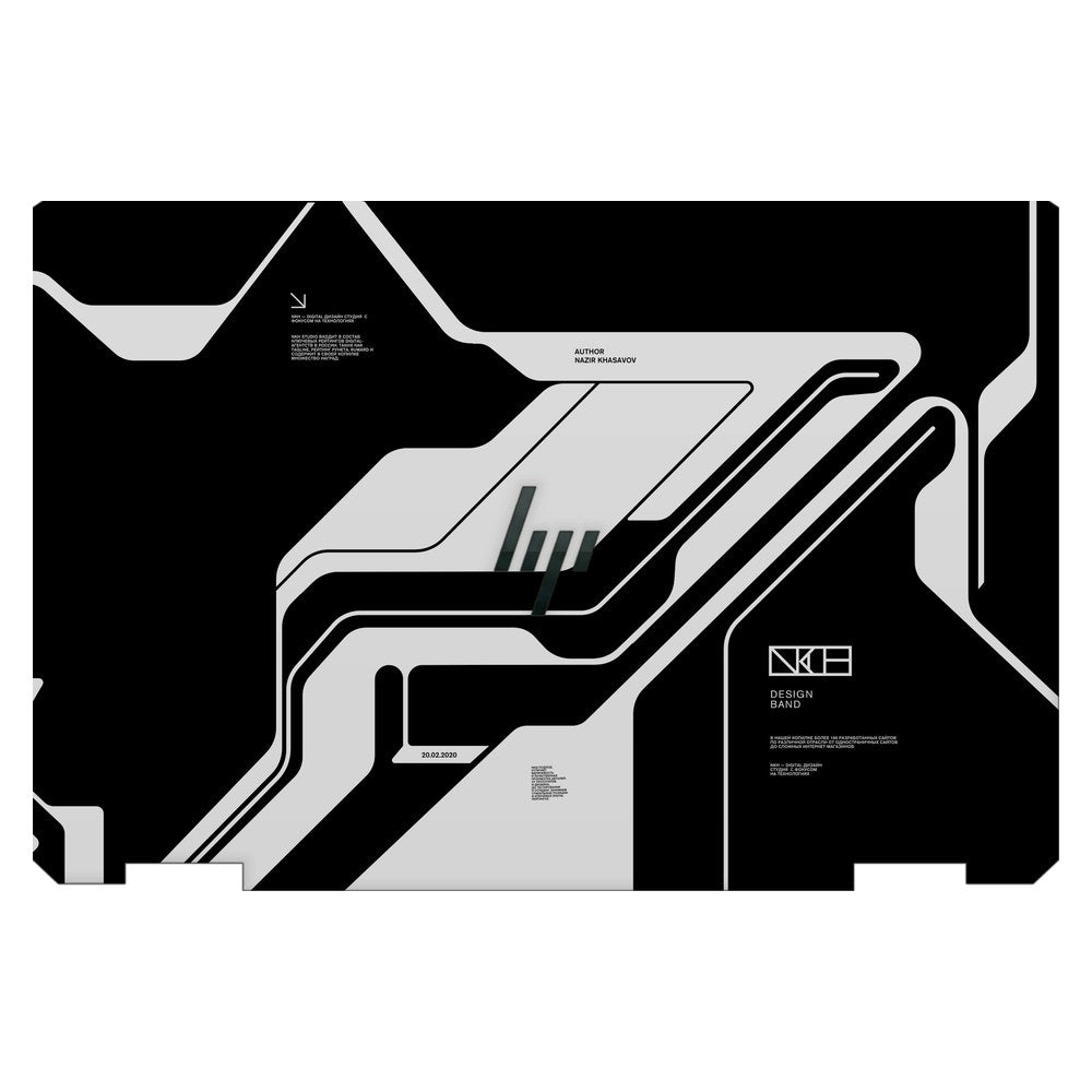 Hp Spectre x360 13T-AW200 laptop skin - Dead Black