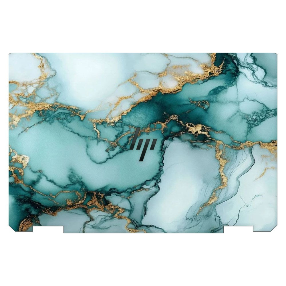 Hp Spectre x360 13T-AW200 laptop skin - Emerald Fluid Art