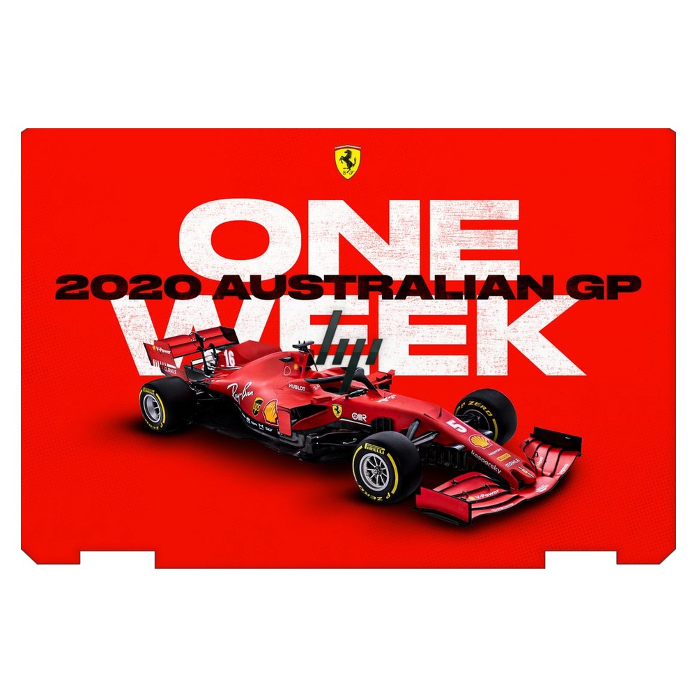 Hp Spectre x360 13T-AW200 laptop skin - Melbourne GP Ferrari Countdown