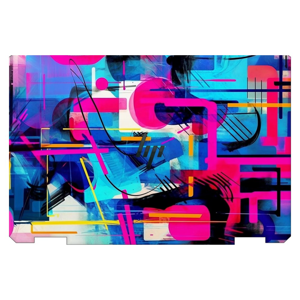 Hp Spectre x360 13T-AW200 laptop skin - Modern Geometric Fusion