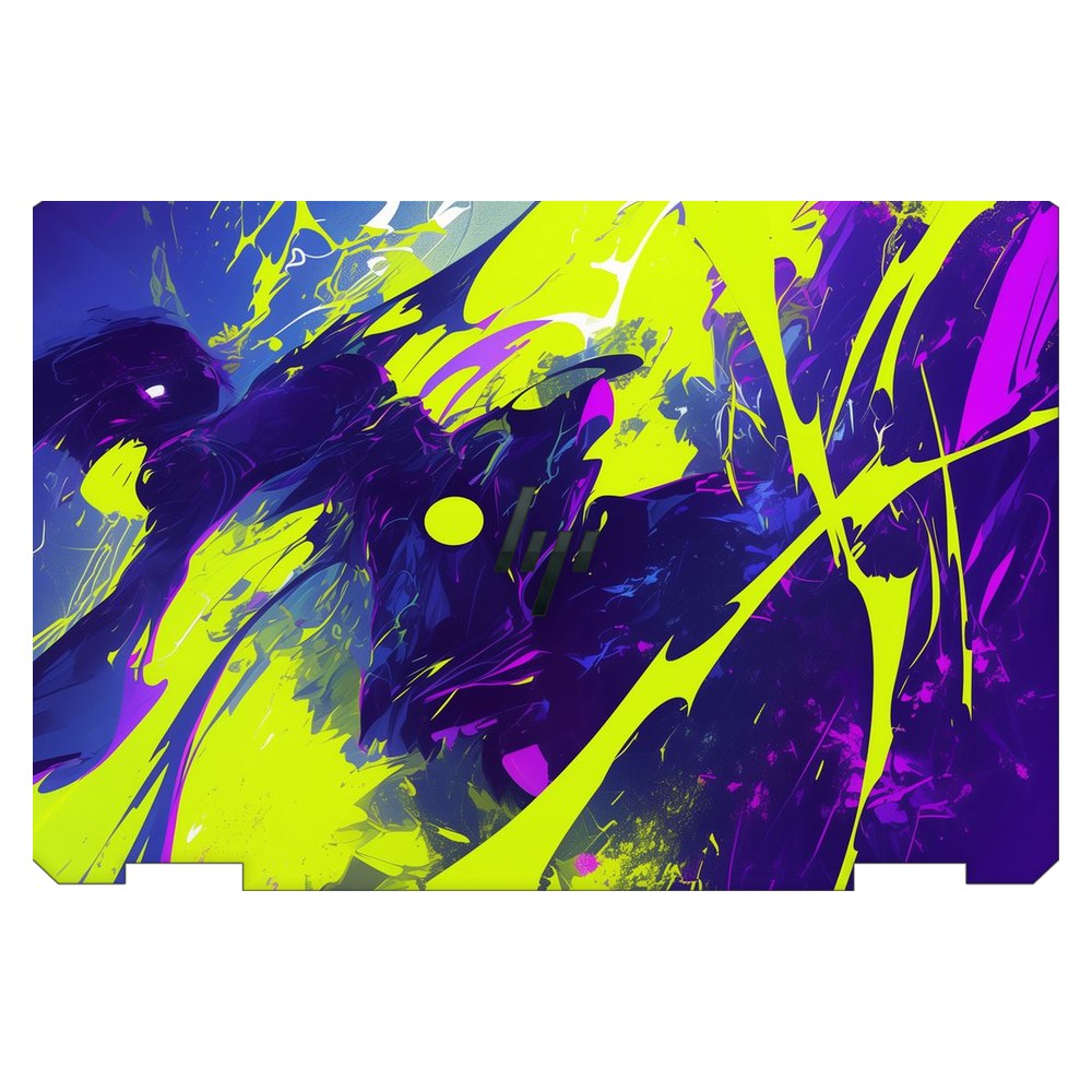 Hp Spectre x360 13T-AW200 laptop skin - Neon Paint Explosion
