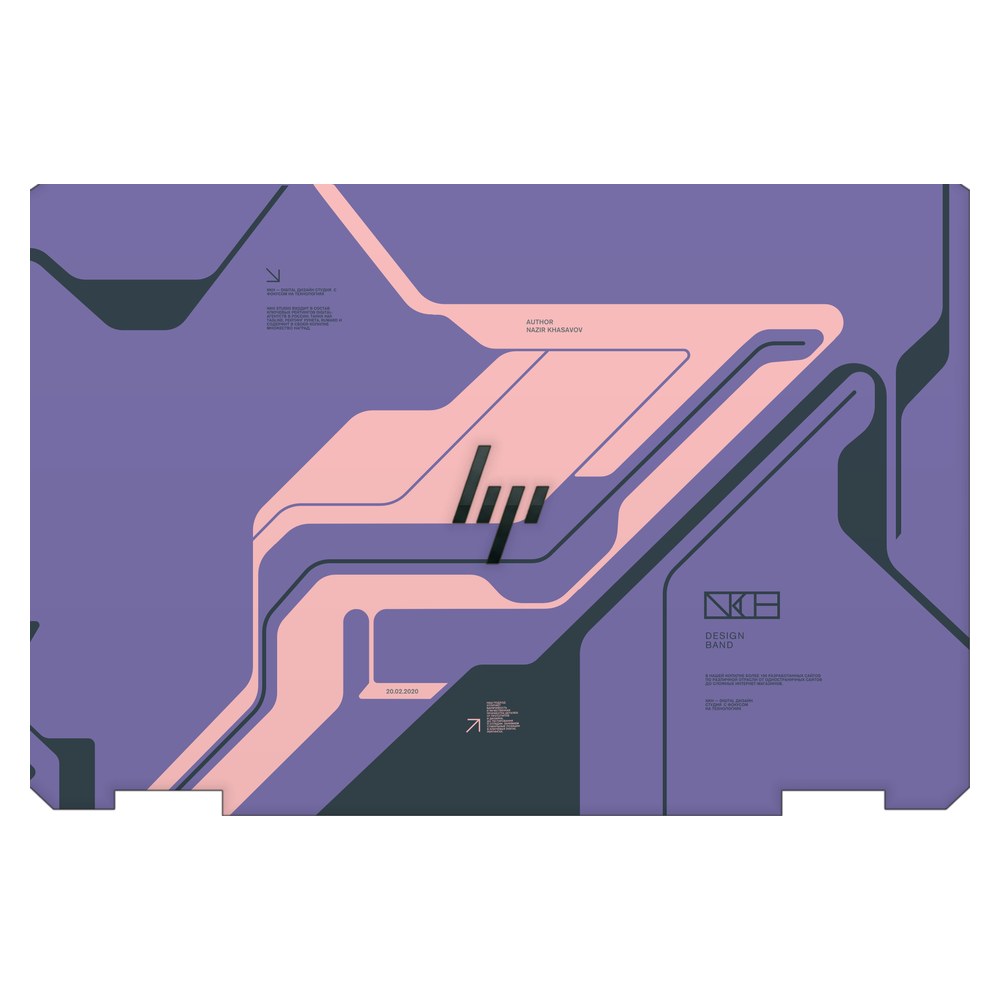Hp Spectre x360 13T-AW200 laptop skin - Purple Cyberpunk