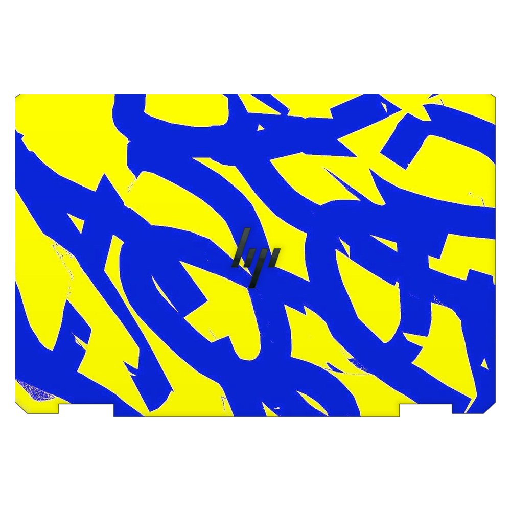 Hp Spectre x360 13T-AW200 laptop skin - Yellow Abstract Flow