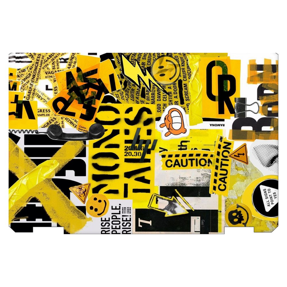 Hp Spectre x360 13T-AW200 laptop skin - Yellow Alert