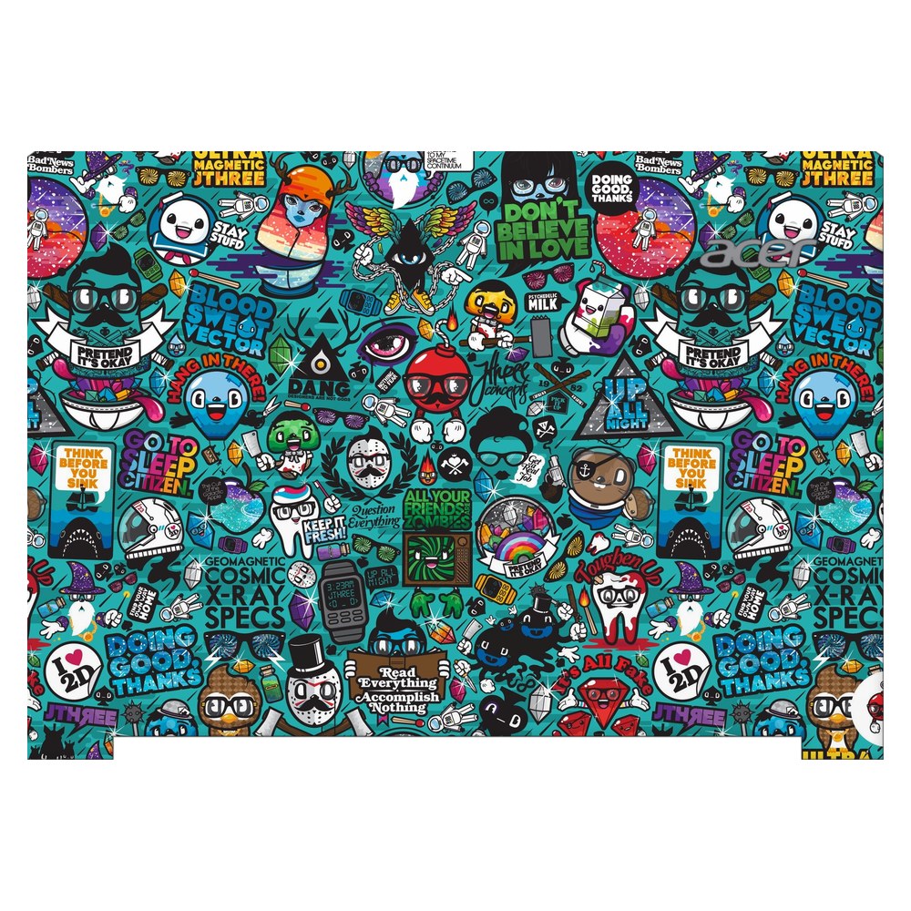 ACER TravelMate B3 TMB311-31 laptop skin - Blue Sketch