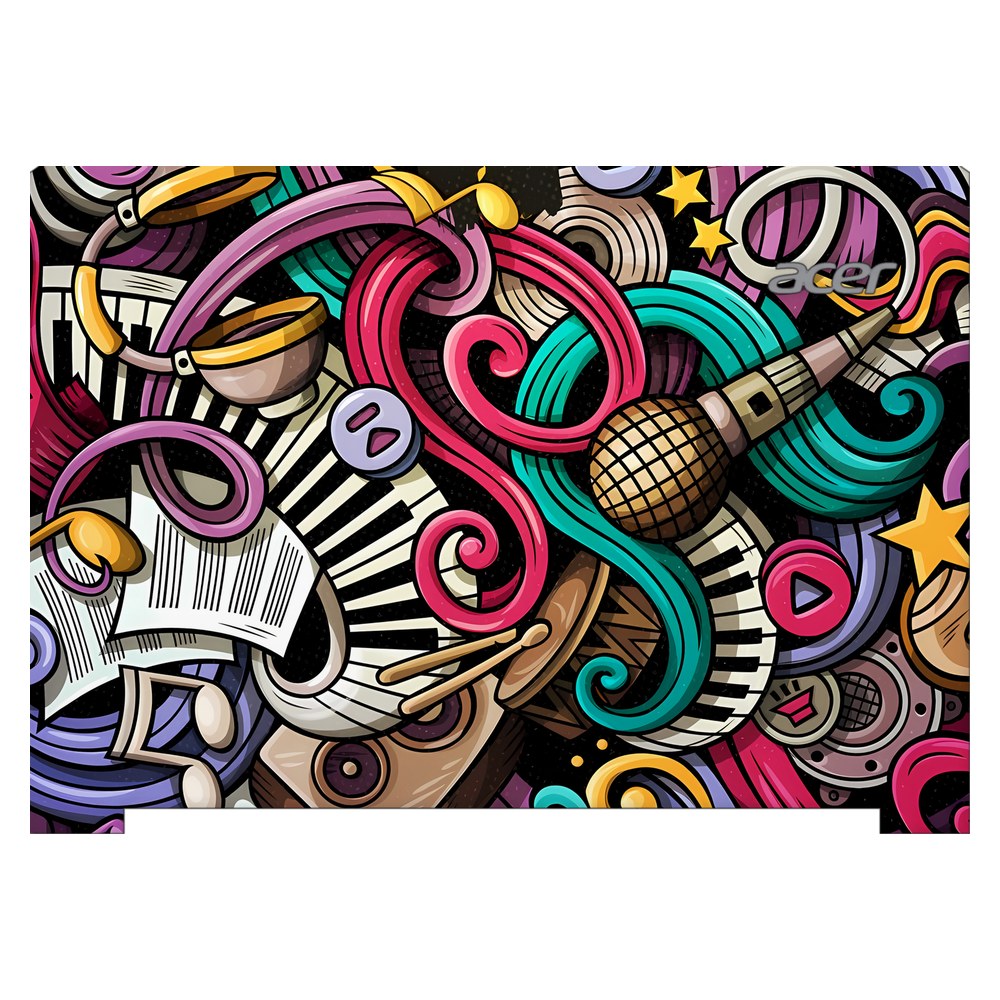 ACER TravelMate B3 TMB311-31 laptop skin - Music Doodle
