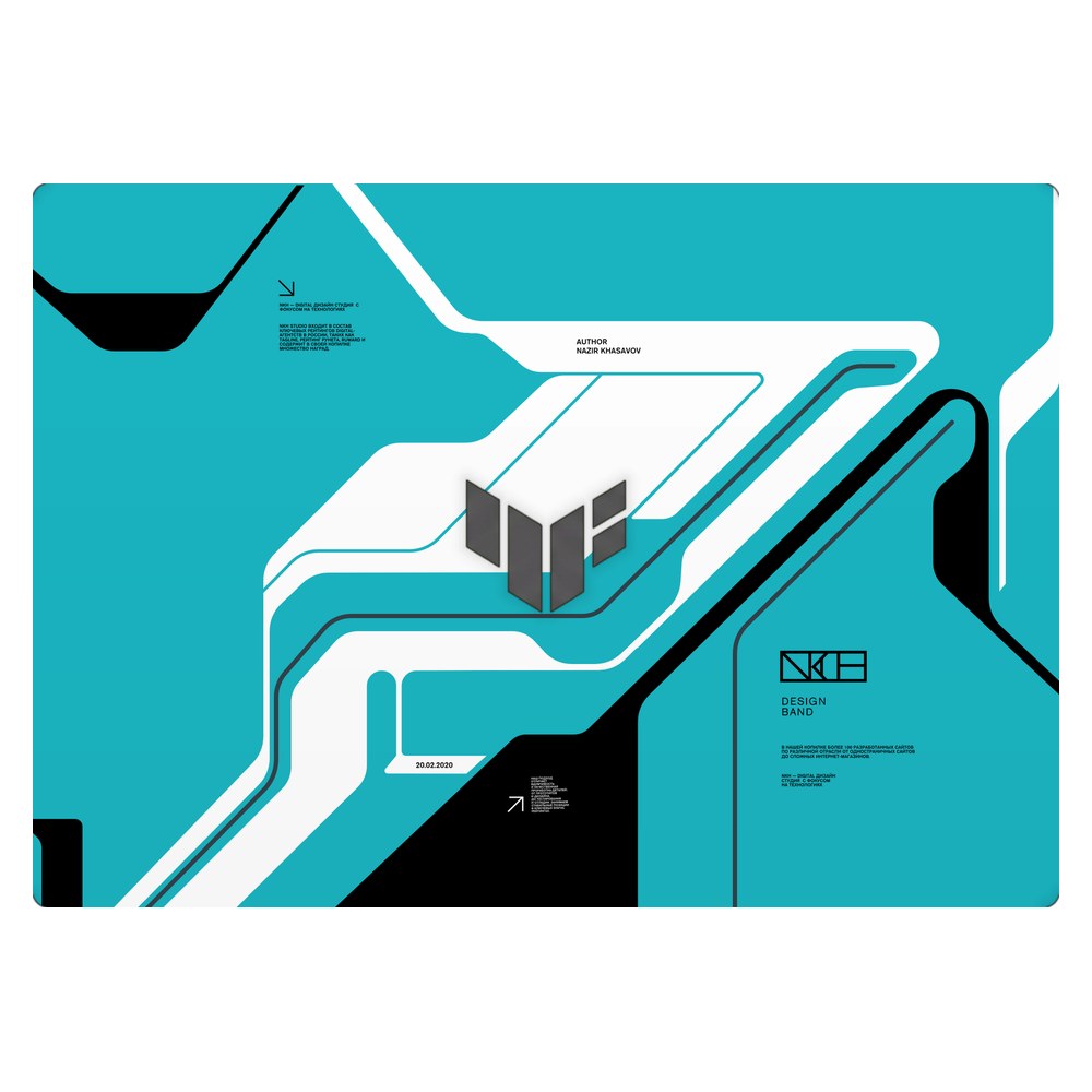 ASUS TUF Gaming A16 FA608UH laptop skin - Cyber Blue