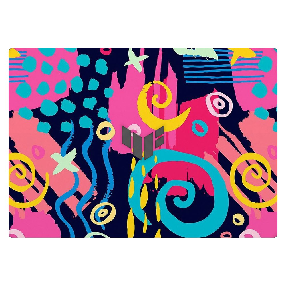 ASUS TUF Gaming A16 FA608UH laptop skin - Geometric Neon Graphic