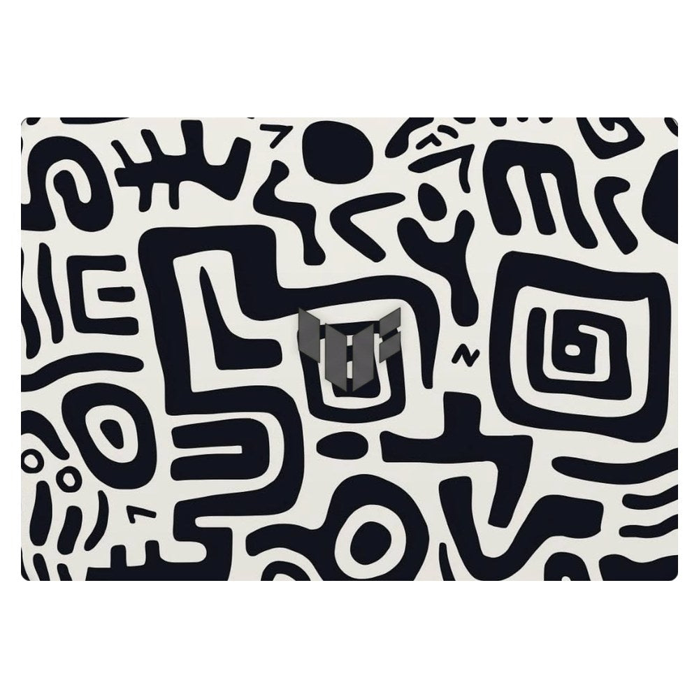 ASUS TUF Gaming A16 FA608UH laptop skin - Minimalist Tribal Elements