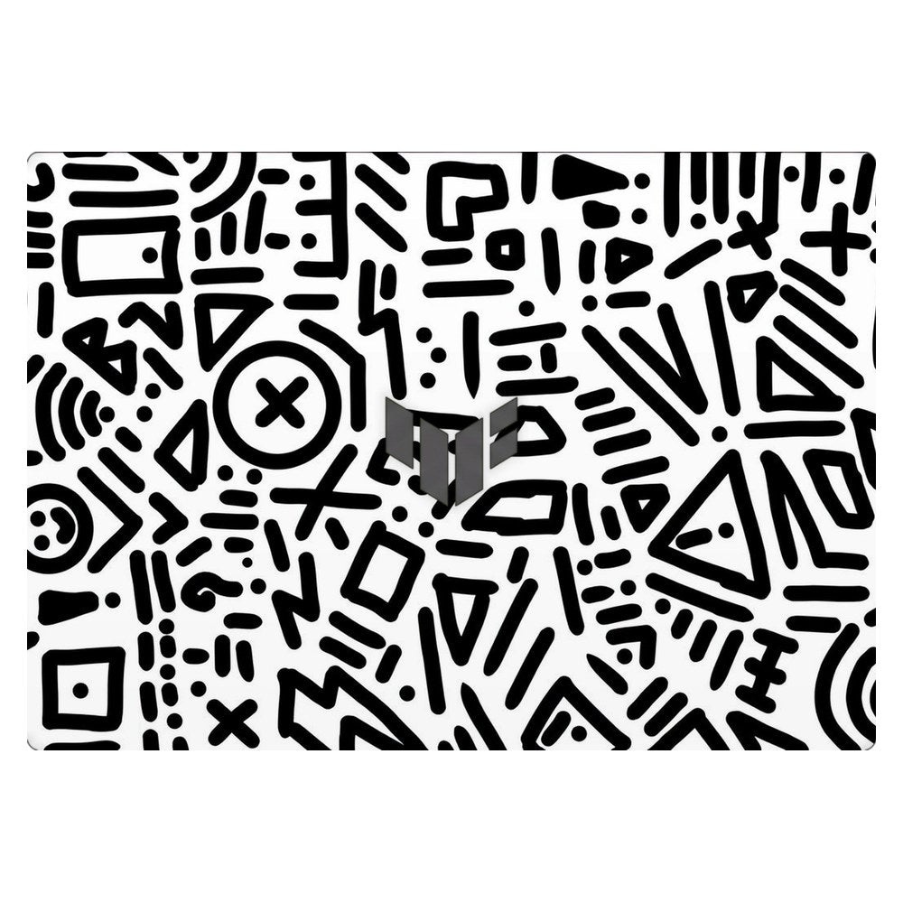 ASUS TUF Gaming A16 FA608UH laptop skin - Playful Doodle Elements