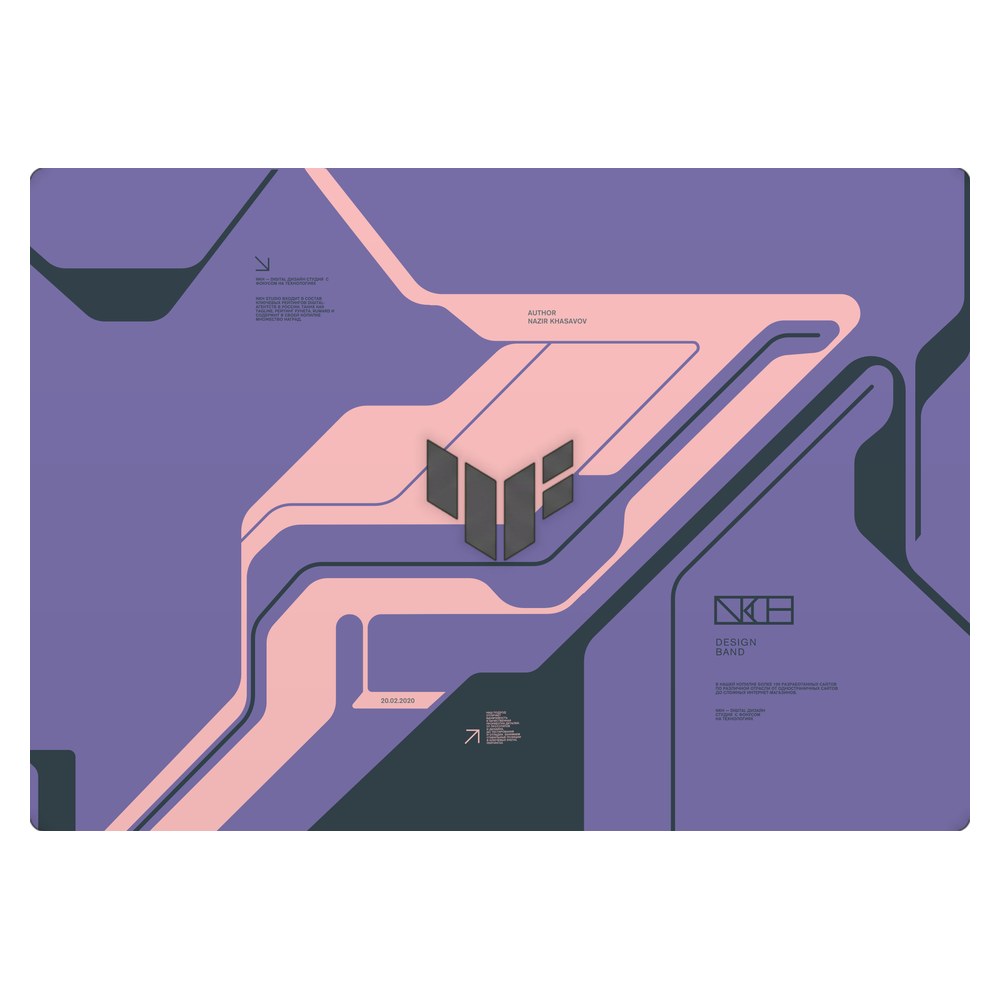 ASUS TUF Gaming A16 FA608UH laptop skin - Purple Cyberpunk