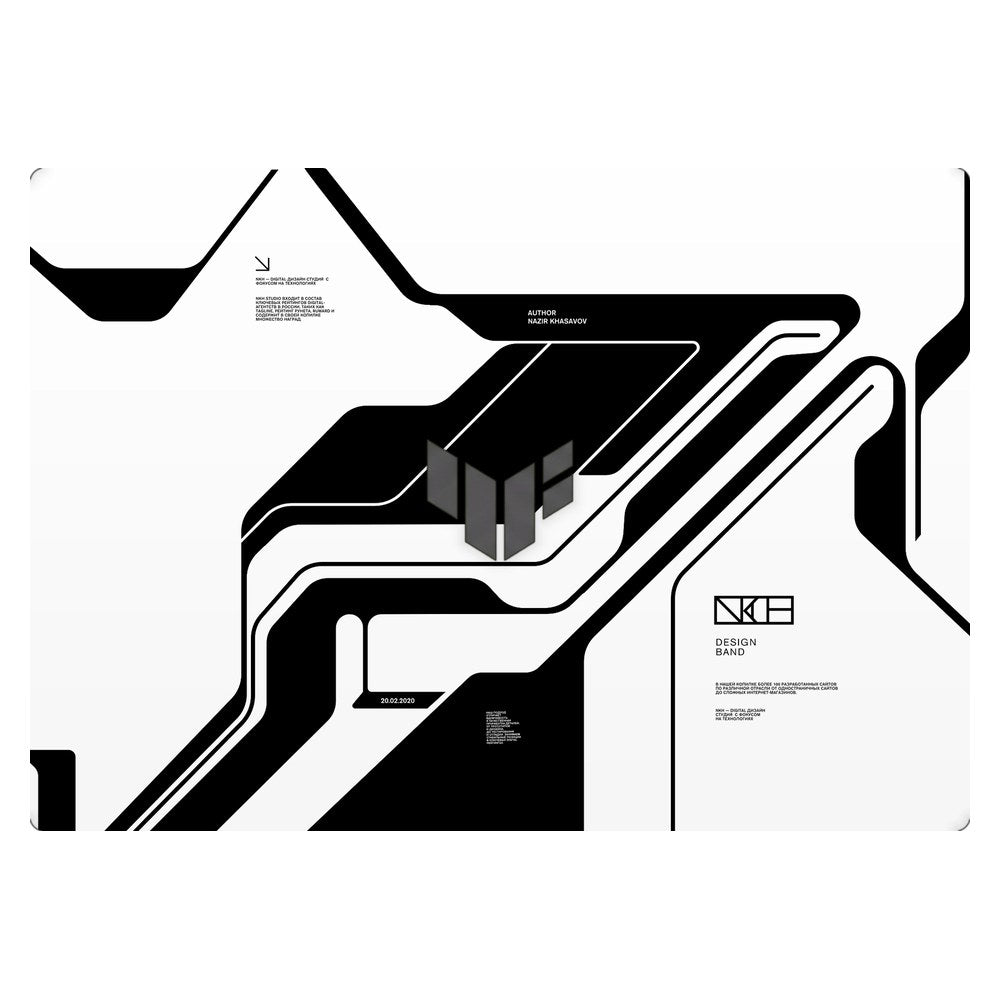 ASUS TUF Gaming A16 FA608UH laptop skin - White Cyberpunk