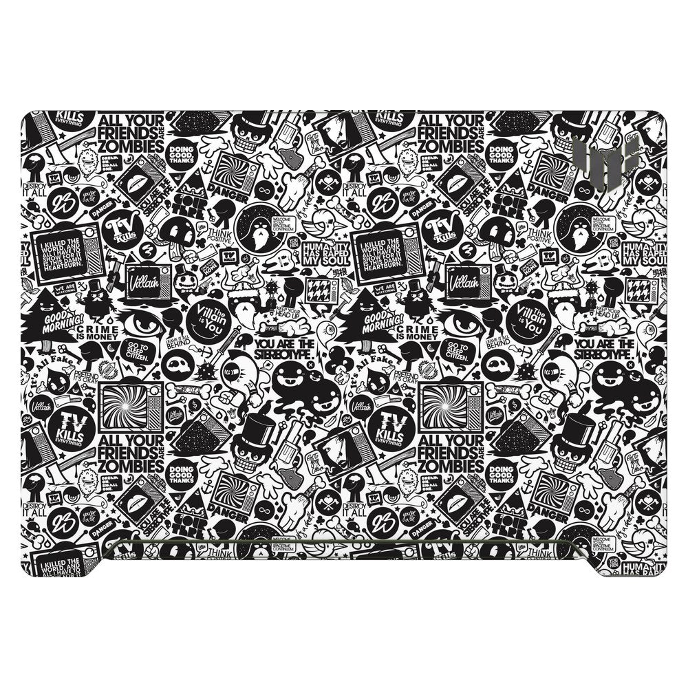 ASUS TUF Dash F15 FX517Z 2022 laptop skin - All Your Friends Are Zombies