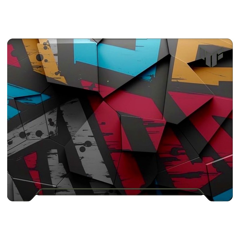 ASUS TUF Dash F15 FX517Z 2022 laptop skin - Angled Blocks