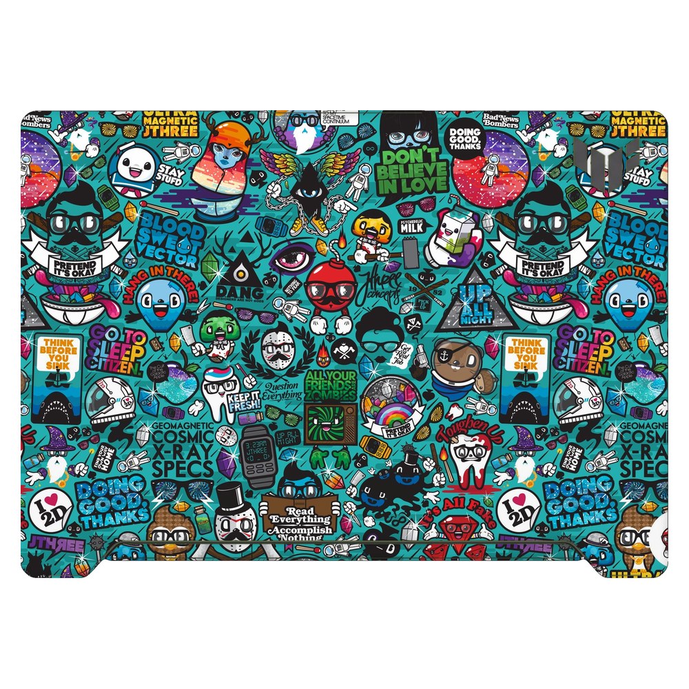 ASUS TUF Dash F15 FX517Z 2022 laptop skin - Blue Sketch