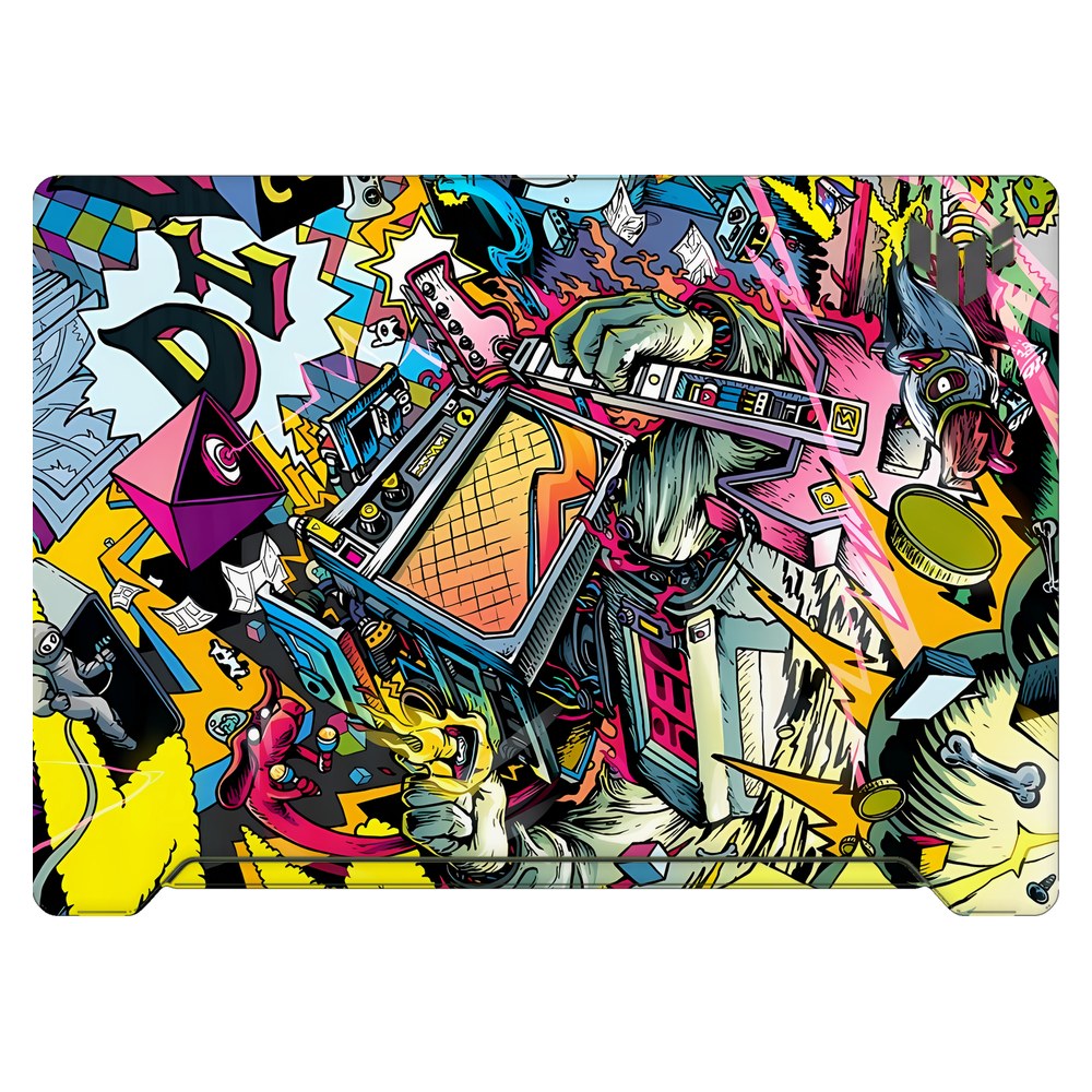 ASUS TUF Dash F15 FX517Z 2022 laptop skin - Dizzy Doodles