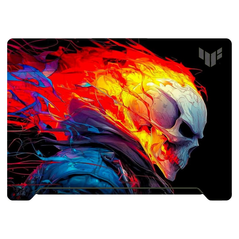 ASUS TUF Dash F15 FX517Z 2022 laptop skin - Ghost Rider Inferno