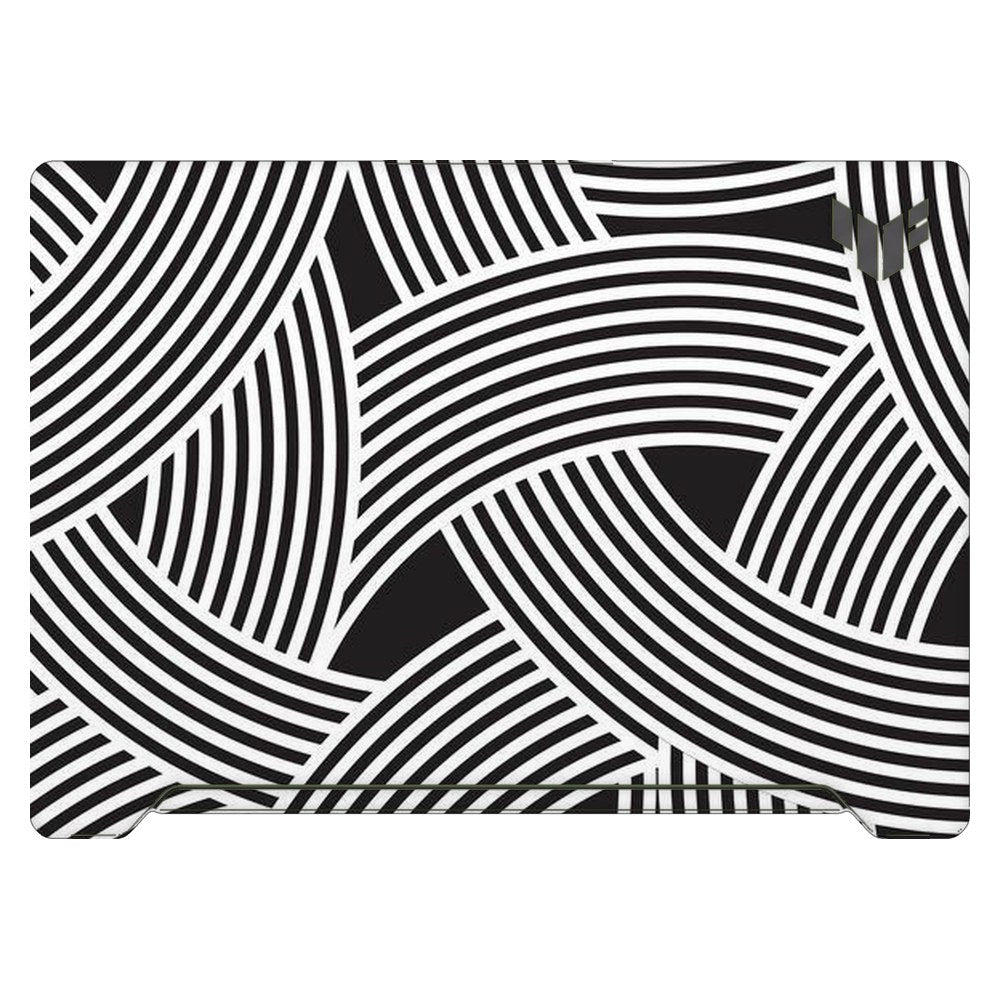 ASUS TUF Dash F15 FX517Z 2022 laptop skin - Minimalist Optical Pattern