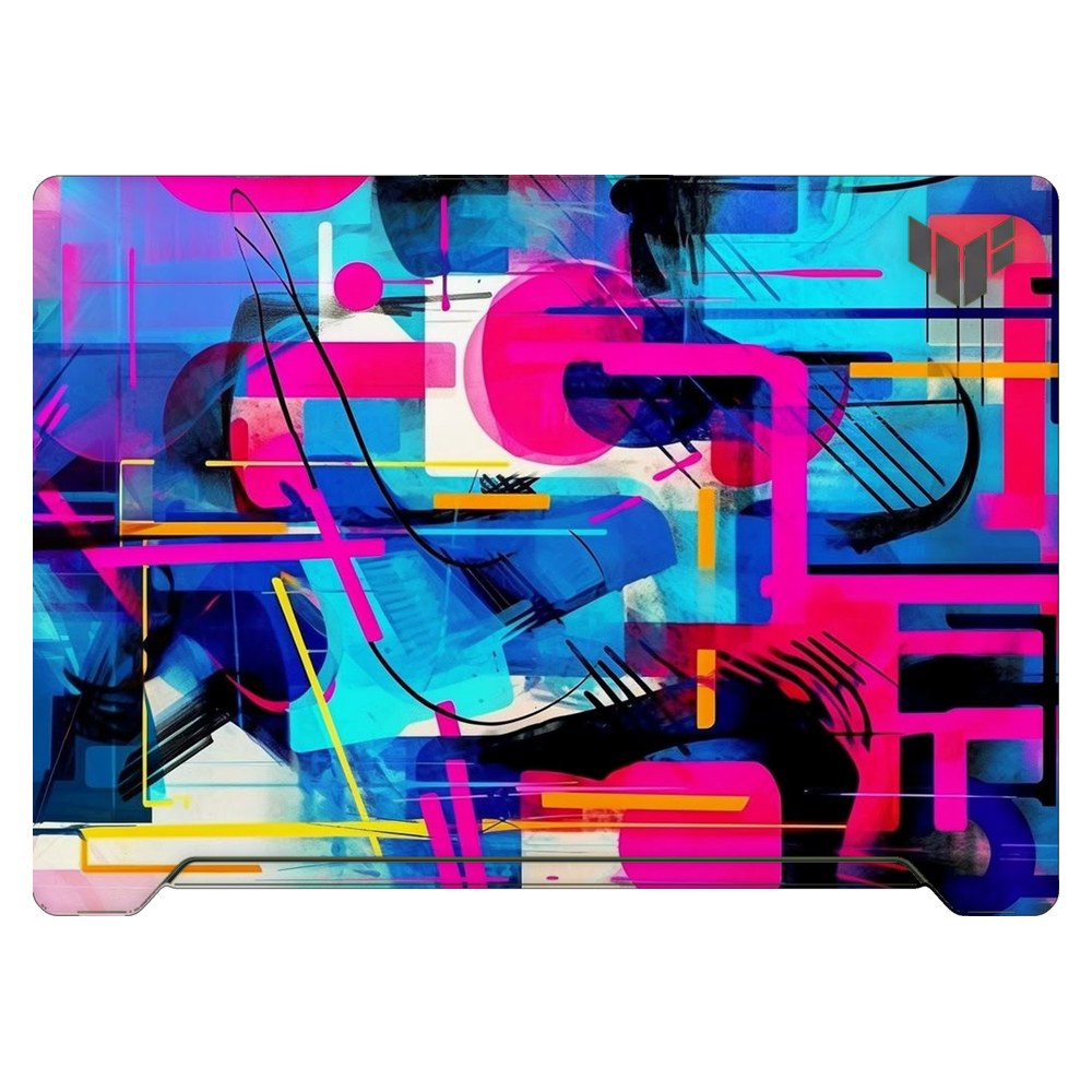 ASUS TUF Dash F15 FX517Z 2022 laptop skin - Modern Geometric Fusion