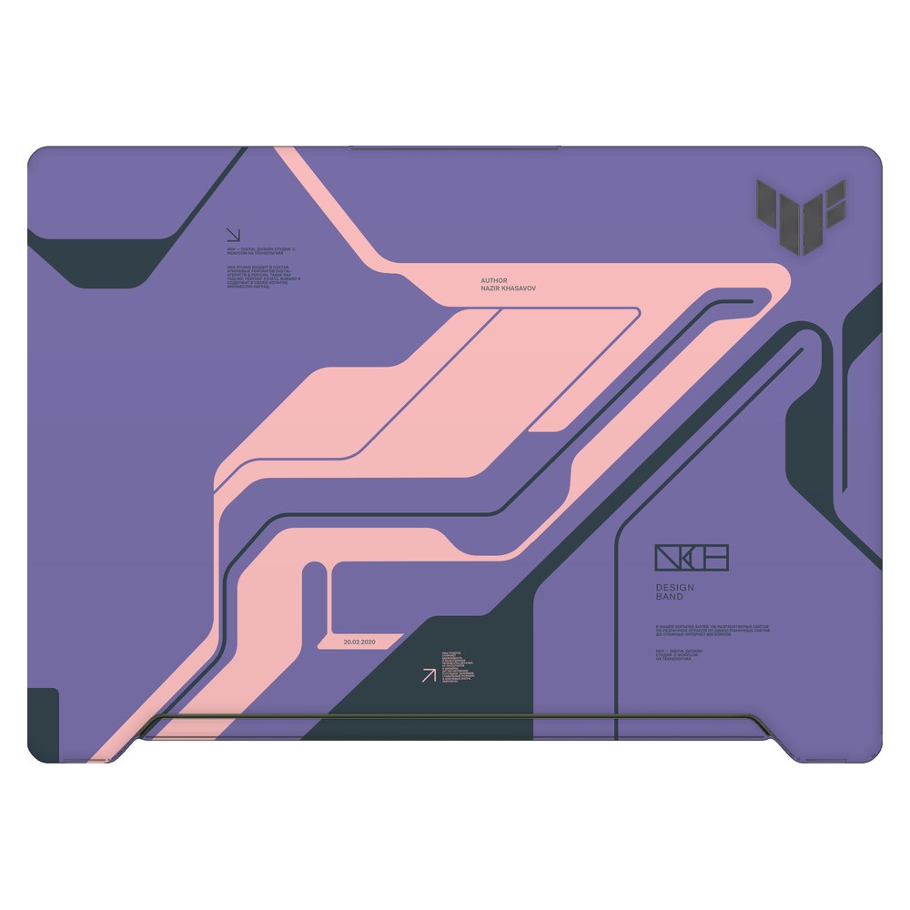 ASUS TUF Dash F15 FX517Z 2022 laptop skin - Purple Cyberpunk