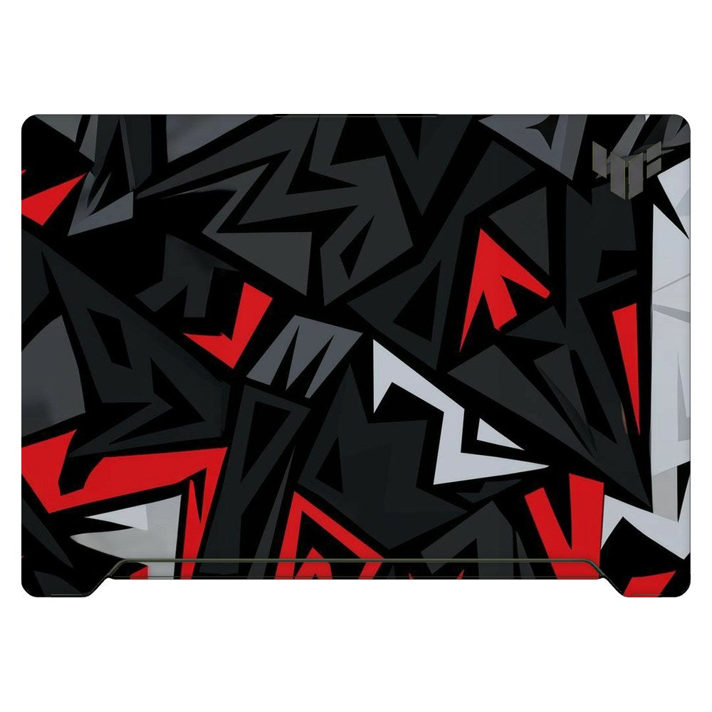 ASUS TUF Dash F15 FX517Z 2022 laptop skin - Red Graffiti