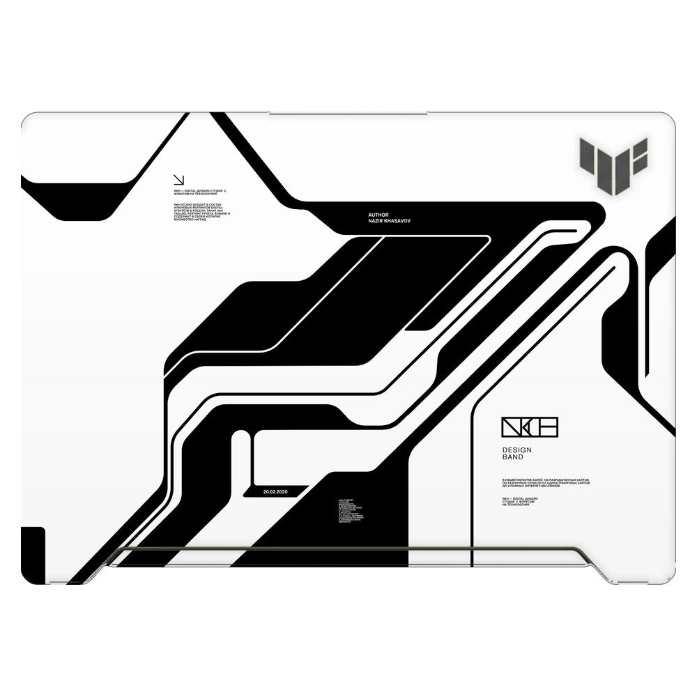 ASUS TUF Dash F15 FX517Z 2022 laptop skin - White Cyberpunk