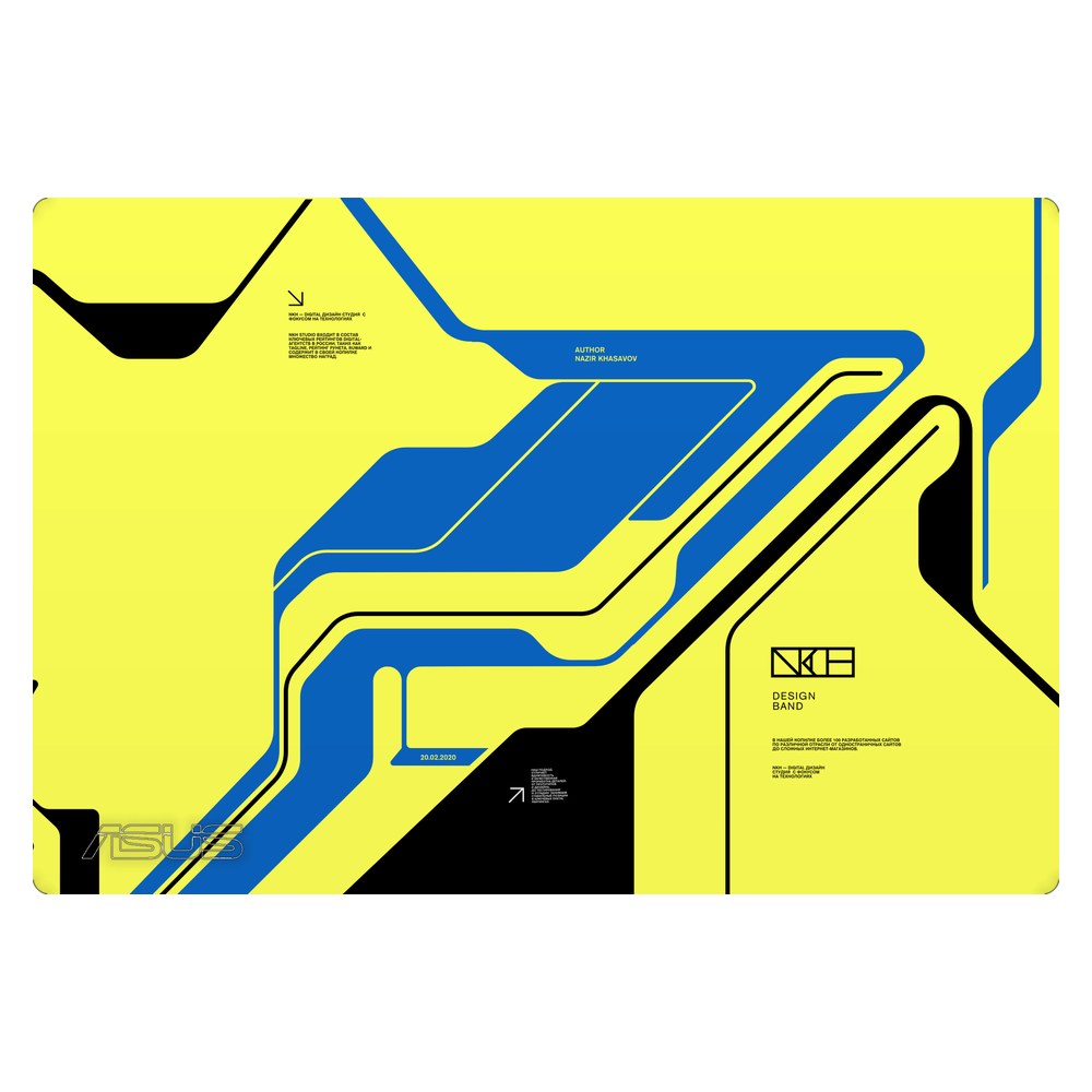 ASUS ZenBook 14 UX3402 laptop skin - Cyber Yellow