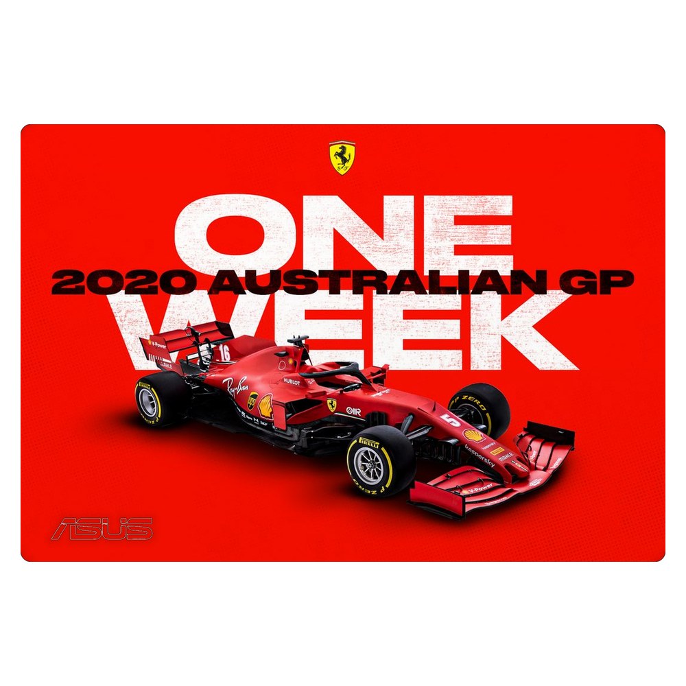 ASUS ZenBook 14 UX3402 laptop skin - Melbourne GP Ferrari Countdown