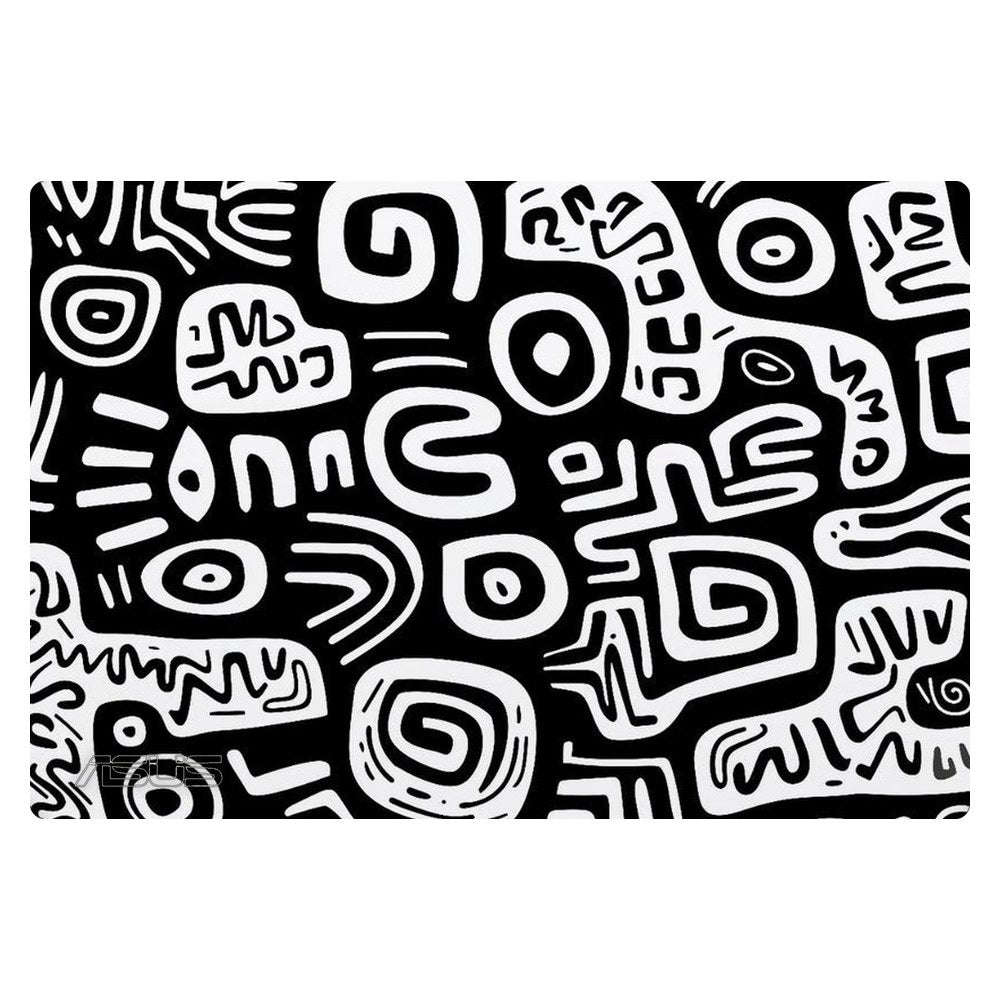 ASUS ZenBook 14 UX3402 laptop skin - Monochrome Primitive Art