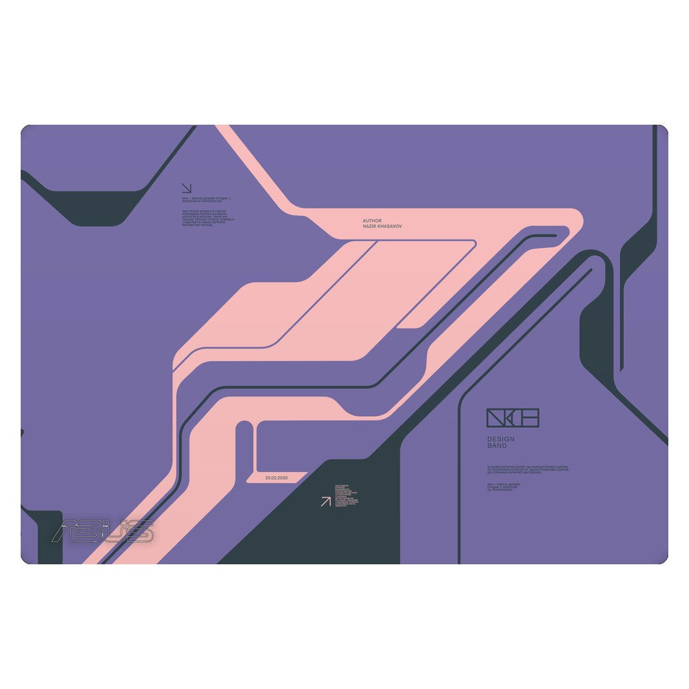 ASUS ZenBook 14 UX3402 laptop skin - Purple Cyberpunk
