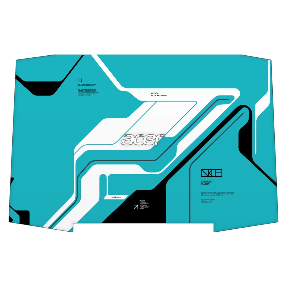 ACER Aspire VX5 laptop skin - Cyber Blue