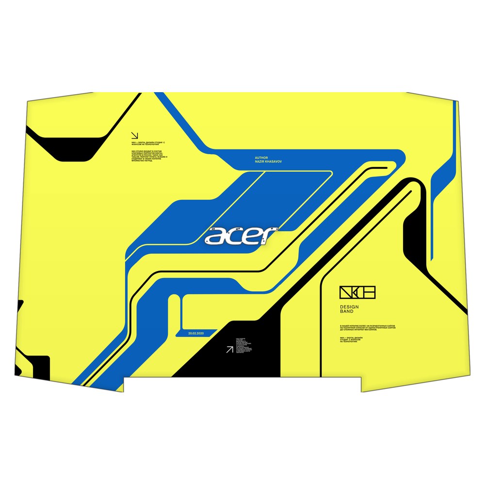 ACER Aspire VX5 laptop skin - Cyber Yellow