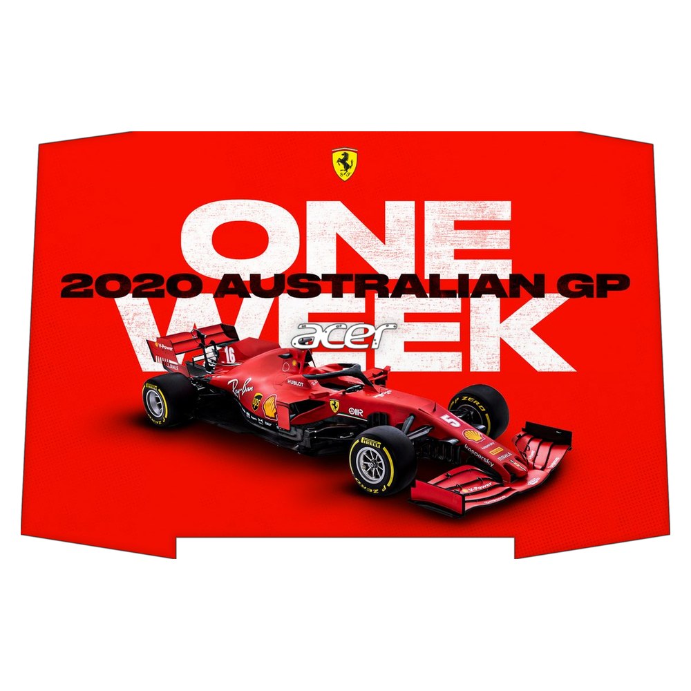 ACER Aspire VX5 laptop skin - Melbourne GP Ferrari Countdown