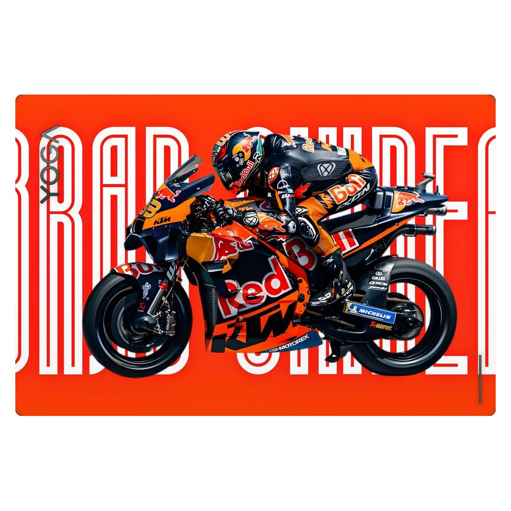 Lenovo Yoga Book 9 13IRU8 laptop skin - Binder RedBull KTM Action