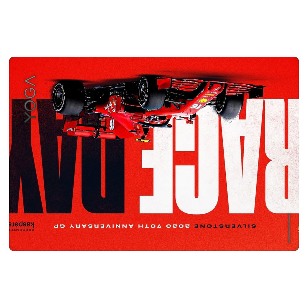 Lenovo Yoga Book 9 13IRU8 laptop skin - Ferrari Racing Graphic Red