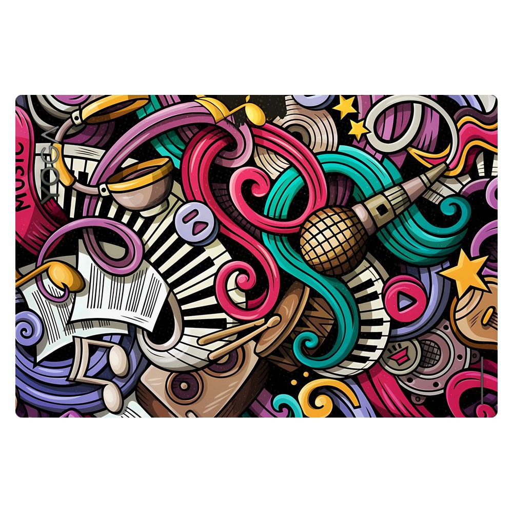 Lenovo Yoga Book 9 13IRU8 laptop skin - Music Doodle