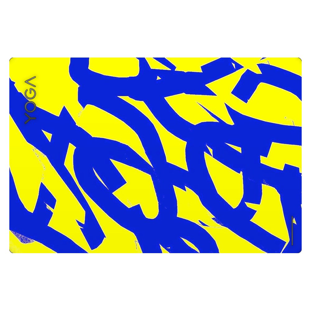 Lenovo Yoga Book 9 13IRU8 laptop skin - Yellow Abstract Flow