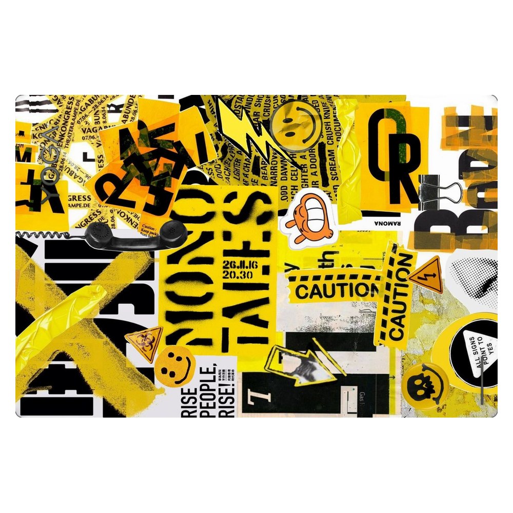 Lenovo Yoga Book 9 13IRU8 laptop skin - Yellow Alert